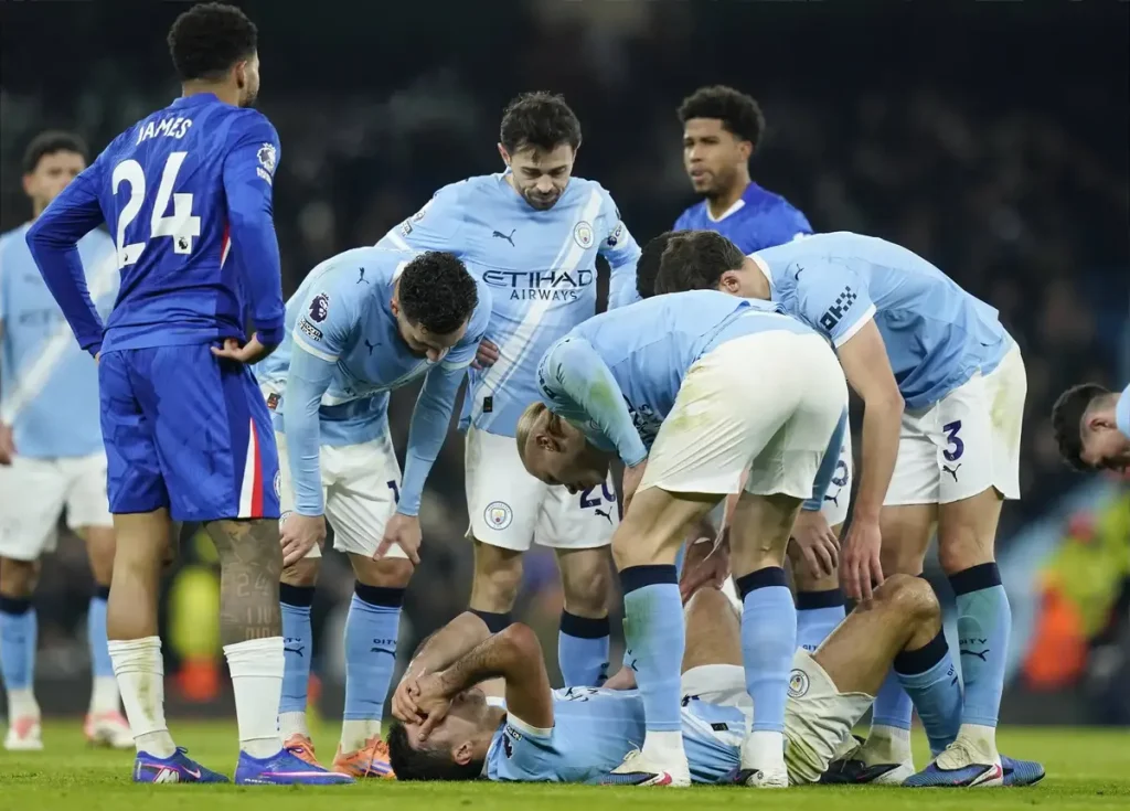 Lesão devastadora do man city pode arruinar a temporada da equipa