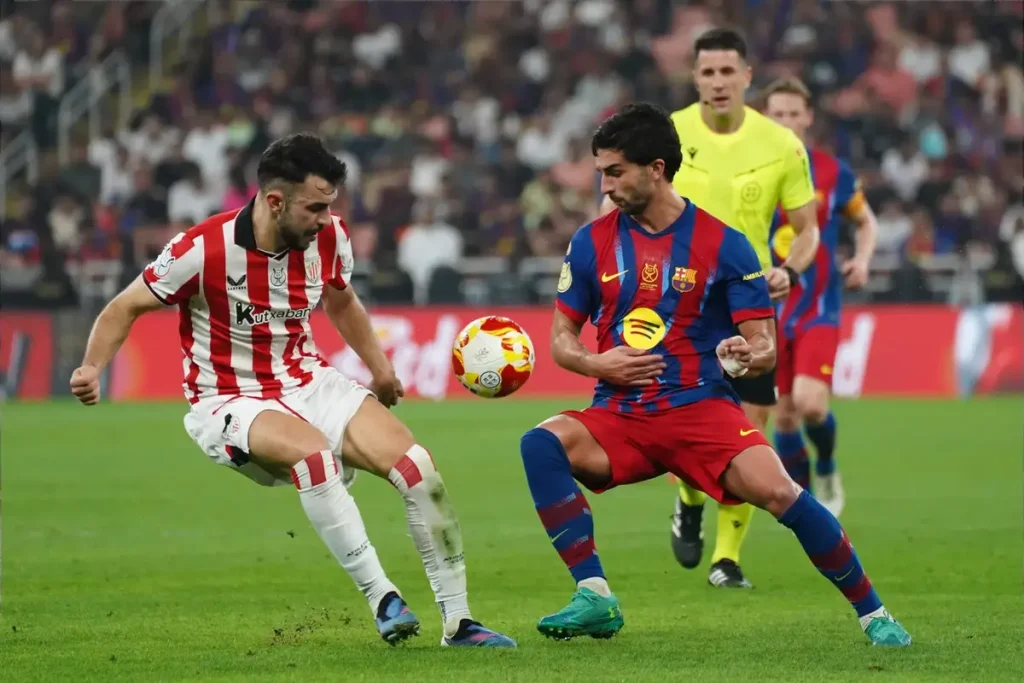 Barcelona arrasa Athletic Club com uma vitória esmagadora na supertaça espanhola