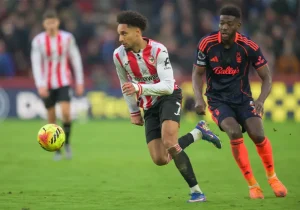 Nottingham Forest moves away from the relegation zone with a victory over Brentford.