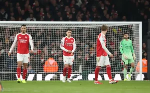 Patrick Vieira questions Arsenal’s ‘mental strength’ in the Premier League title race.
