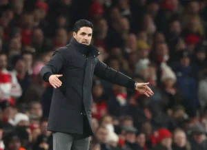 “Arteta confident after meeting that calms atmosphere at Arsenal.”