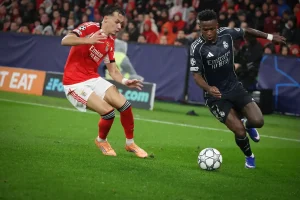 Benfica faces Real Madrid in a decisive match in the Champions League play-off.