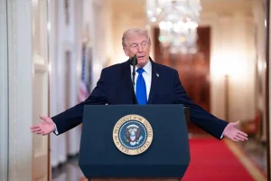“Trump’s race to save tariff strategy generates global chaos.”