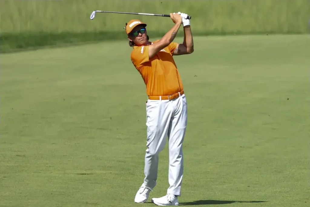 Rickie Fowler sees hopes at Pebble Beach sinking with consecutive penalties.