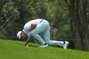 “Golfer in critical condition after dramatic fall into elevator shaft.”
