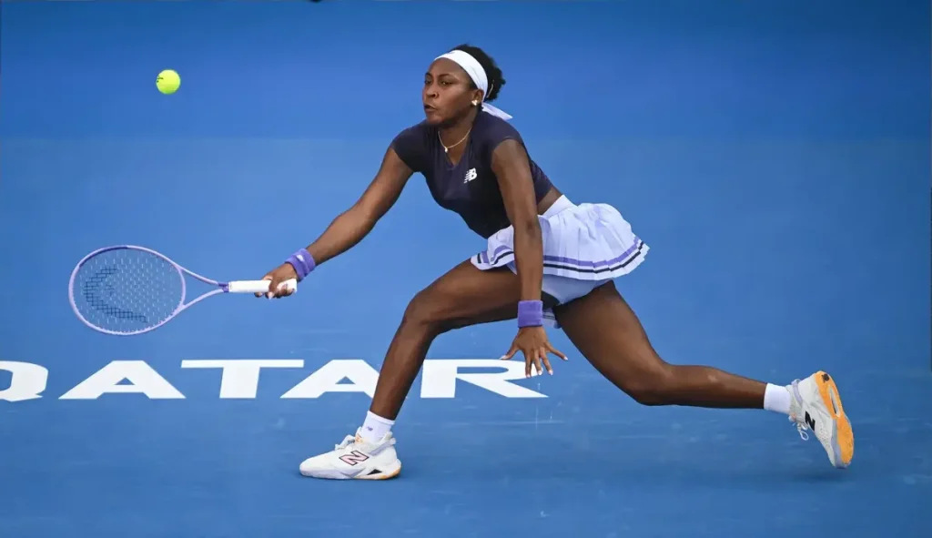 Coco Gauff responds to controversy surrounding penalties after departures of Sabalenka and Swiatek.