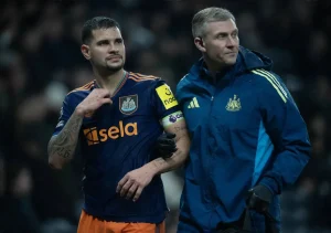 “New casualties at Newcastle: 5 stars, including Bruno Guimarães, absent against Qarabag.”