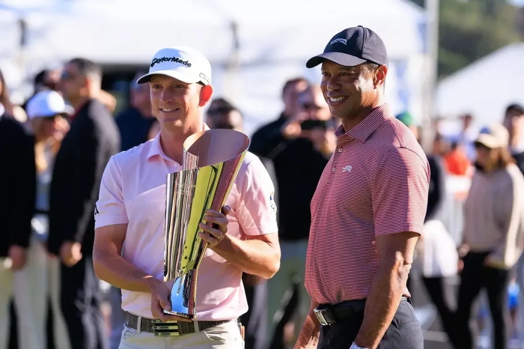 Jacob Bridgeman partilha mensagem de Tiger Woods após vencer Genesis Invitational