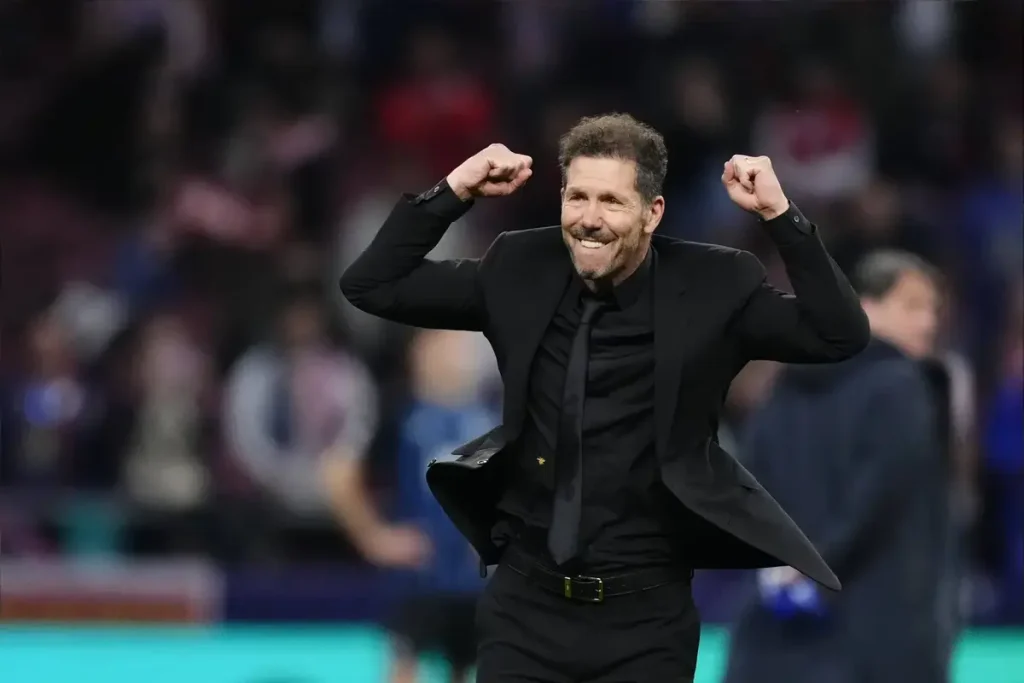 Diego Simeone faz a diferença e o Atlético de Madrid arrasa o Club Brugge