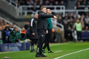 Eddie Howe pleased: Newcastle reaches the round of 16 of the Champions League.