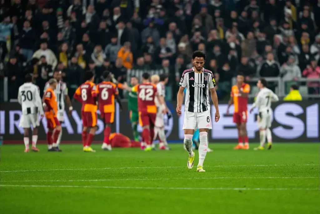 Juventus cai em casa após luta heroica contra o Galatasaray na liga dos campeões