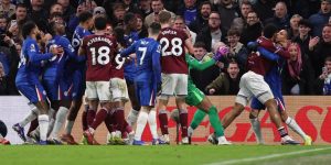 Chelsea e West Ham multados por ‘confronto em massa’ durante jogo do campeonato