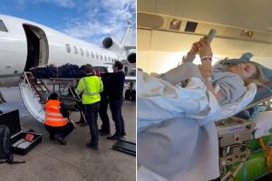 Lindsey Vonn reveals that surgery saved her from amputation after Olympic accident.