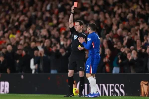“The red cards of Chelsea this season: From bad luck to unforgivable.”