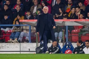 José Mourinho criticizes VAR after penalty not awarded in decisive match.