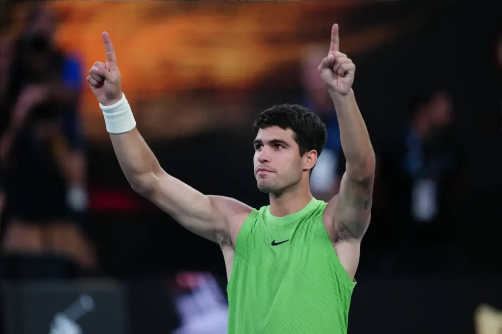 Carlos Alcaraz faces Djokovic before Jannik Sinner at Indian Wells.