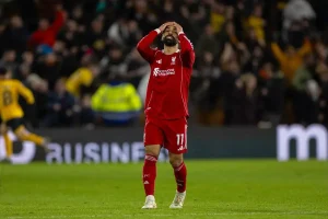 “Salah breaks historic fast in the Premier League, but Liverpool loses to Wolves.”
