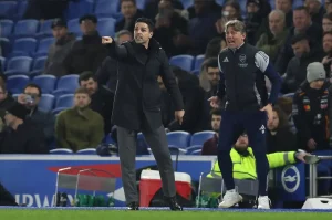 “Arteta provokes Hurzeler after Arsenal’s victory in Brighton.”
