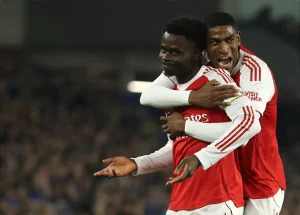 “Proud and happy after being the hero of Arsenal.”