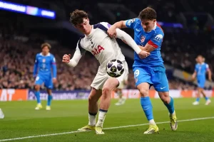 “Proud Spurs goalkeeper despite the exit from the Champions League.”