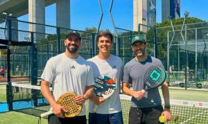 Rúben Amorim e Hugo Viana juntos em evento de padel em lisboa