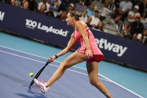 Aryna Sabalenka em choque com tentativa de cancelar jogo no Miami Open