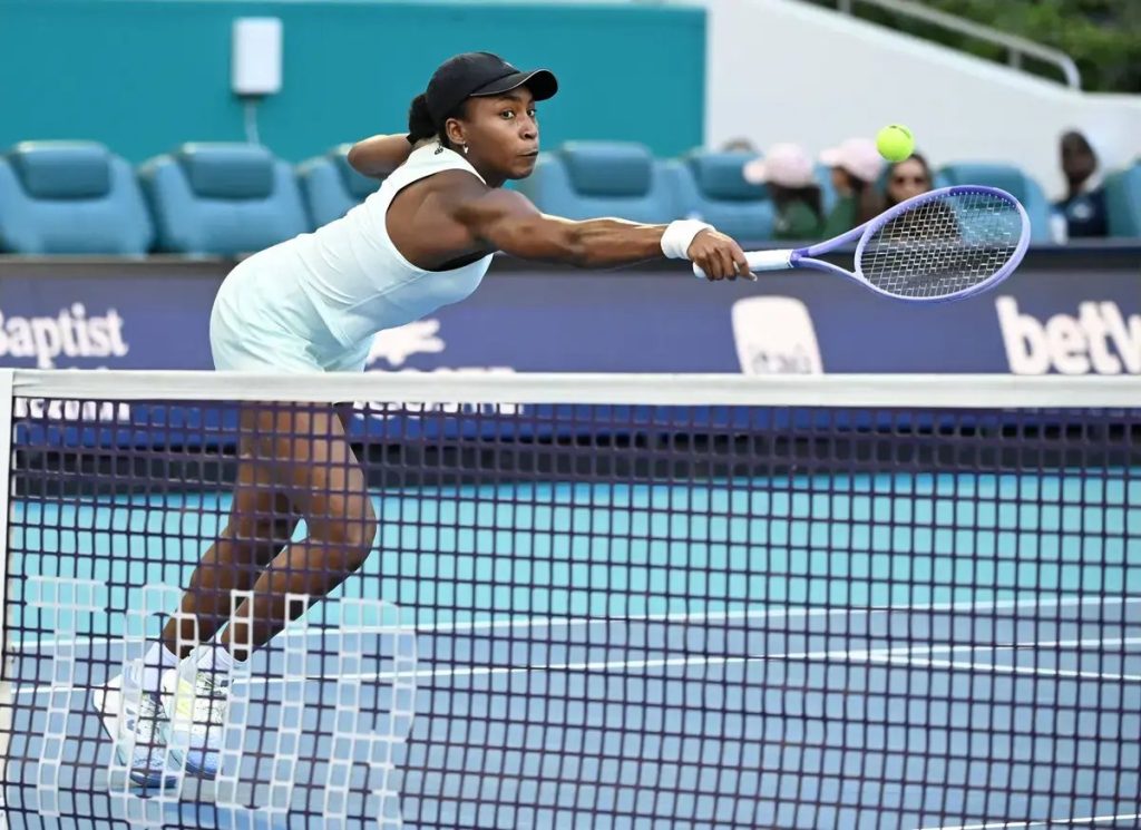 “Aryna Sabalenka tested on a busy day at the Miami Open, Coco Gauff advances.”