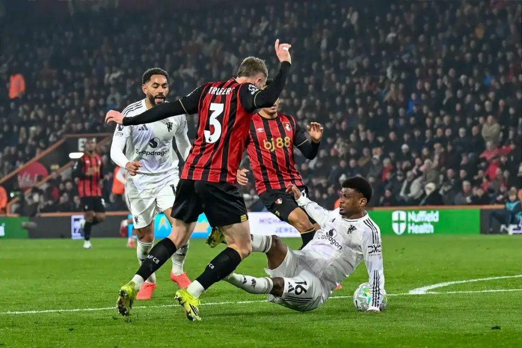 Bournemouth empata com man united em jogo electrizante na Premier League