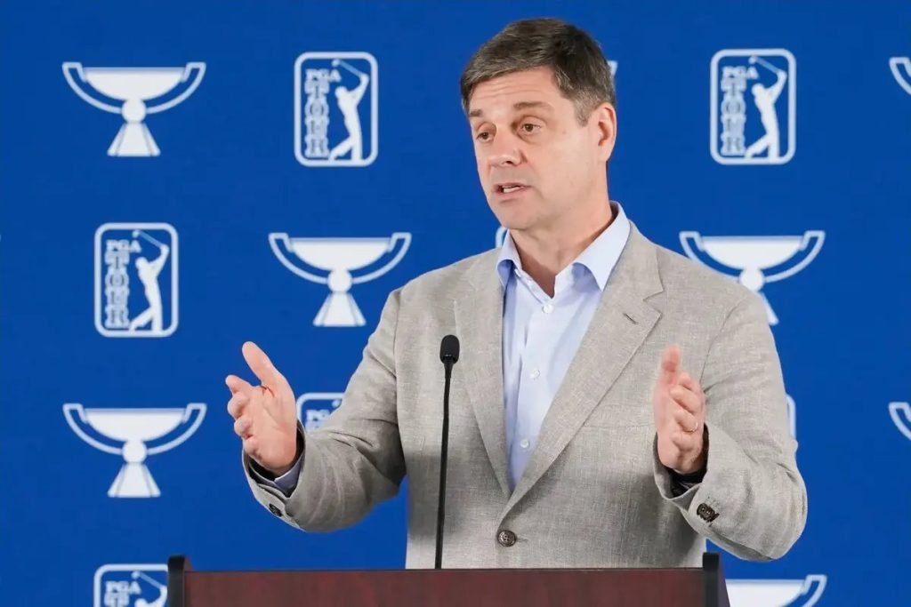 Brian Rolapp faces intriguing challenges at the PGA Tour this week.
