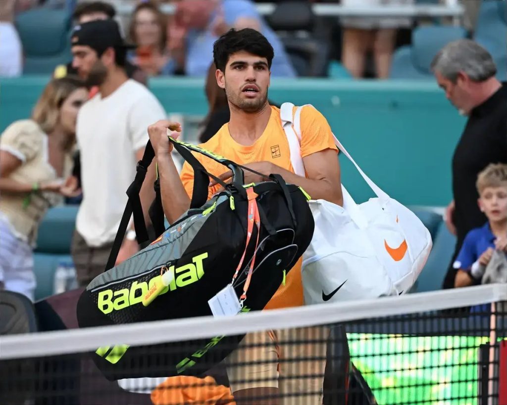 Carlos Alcaraz decides to step away from tennis after surprising exit in Miami.