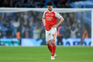 Controversial statements about Declan Rice after Arsenal’s defeat to Man City.