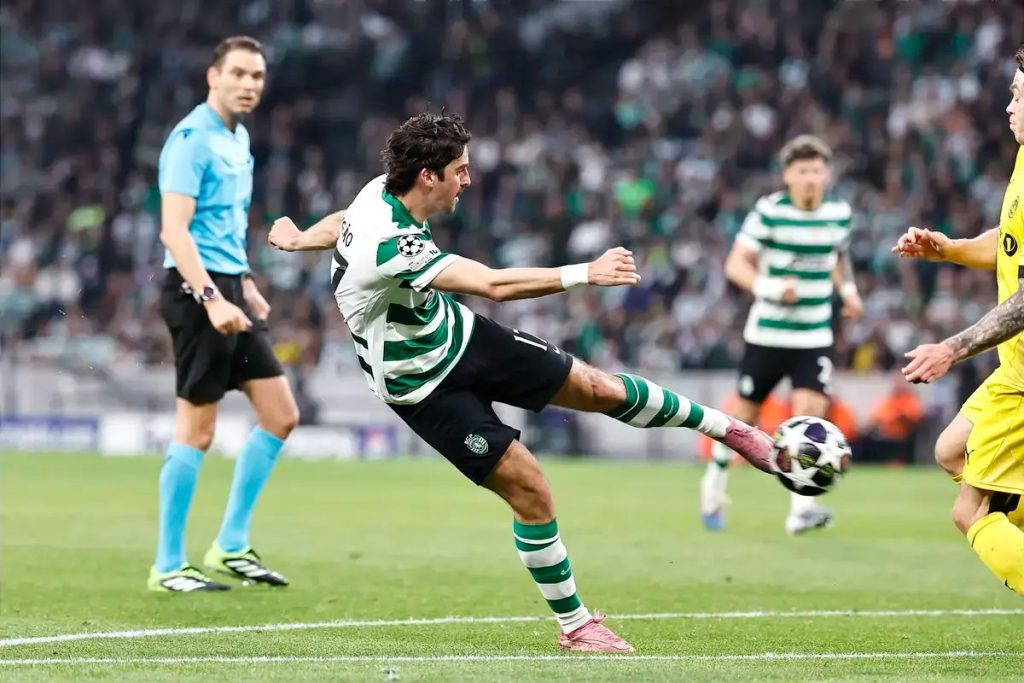 Jogador do Sporting brilha e é candidato a melhor da semana na champions