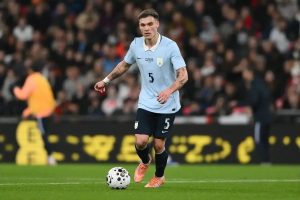 “Juventus keeping an eye on Manuel Ugarte during friendly in Turin.”