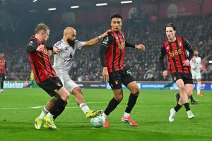 “Manchester United passes character test with draw against Bournemouth.”
