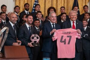 Messi e Inter Miami encontram Trump na casa branca