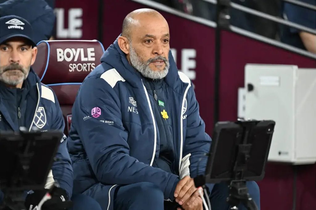 Nuno elogia a entrega do West Ham no empate contra o Manchester City