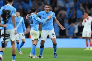 Chelsea and Manchester City are battling for the FA Cup at Wembley.
