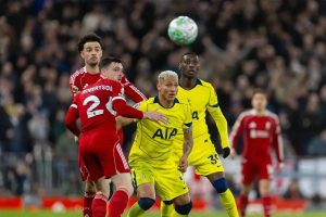 “Richarlison shines and secures a draw for Tottenham at Anfield.”