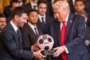 Trump revela a Messi que o filho é fã dele e de Cristiano Ronaldo