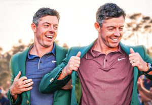 Rory McIlroy defends his title and wins his second green jacket.