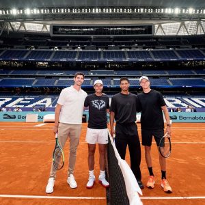 VIDEO – Nadal e Sinner surpreendem em treino no Estádio Santiago Bernabeu