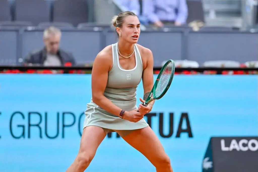Aryna Sabalenka recebe apoio do noivo após derrota emotiva em madrid