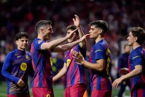 Barcelona quase campeão após vitória sobre o Atlético em Madrid