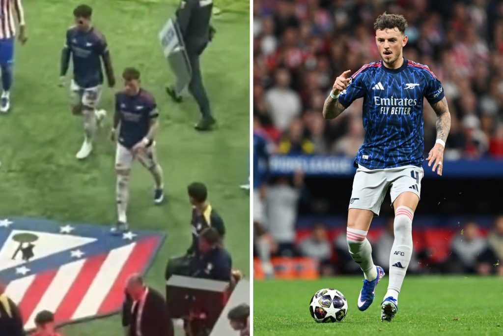 Ben White pisa símbolo do Atlético Madrid e gera tensão com Simeone