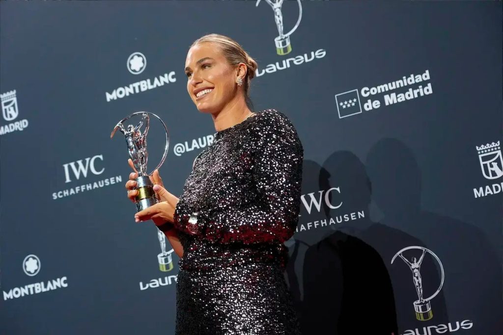 Carlos Alcaraz and Aryna Sabalenka win Laureus awards.