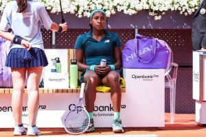 Coco Gauff supera momento difícil em madrid e revela: ‘ia desmaiar’