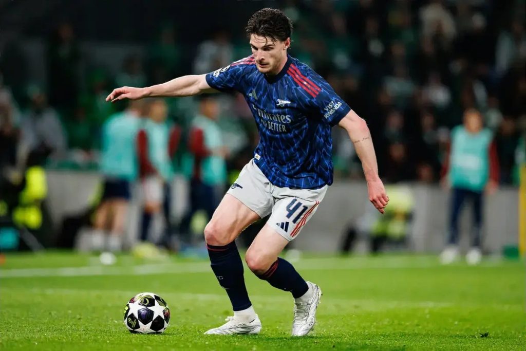 Declan Rice em dúvida enquanto Arsenal enfrenta Sporting