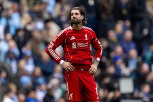 Dominik Szoboszlai in conflict with Liverpool fans after defeat.