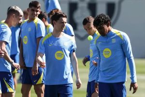 Hansi Flick defends Lamine Yamal after outburst in Barcelona’s victory.