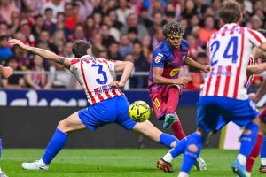 “Lamine Yamal frustrated after Barcelona’s dramatic victory.”
